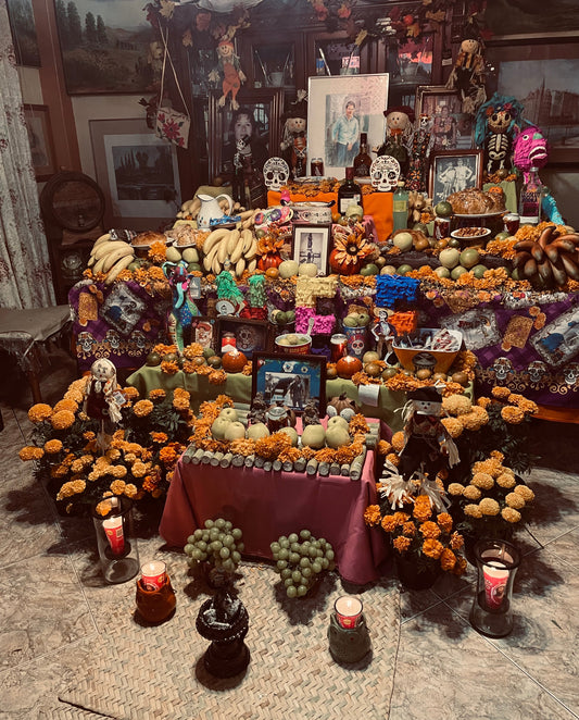 Ofrenda at Xochimilco's Celebration. Dia de Muertos