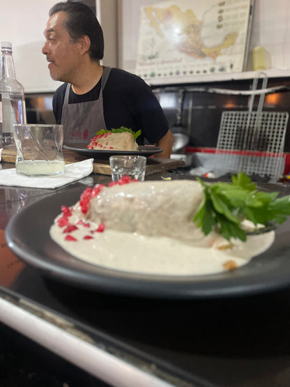Market Tour Cooking Experience 2026 Mexico City: San Juan Market, Mezcal & Chiles en Nogada