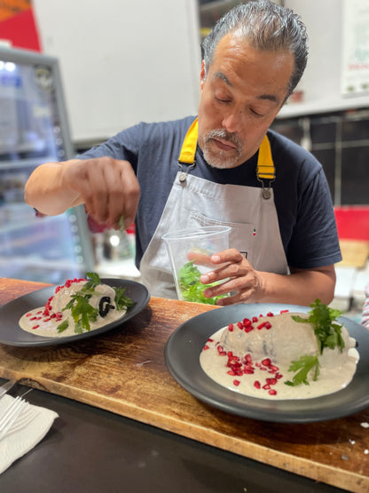 Market Tour Cooking Experience 2026 Mexico City: San Juan Market, Mezcal & Chiles en Nogada